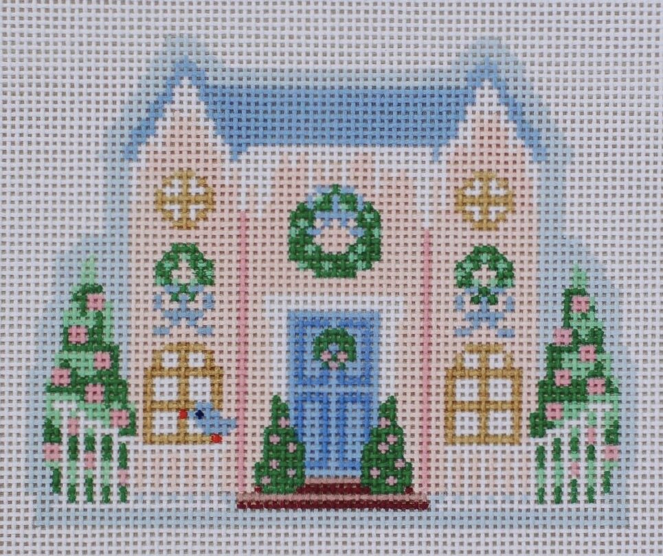 Christmas Village Pink House