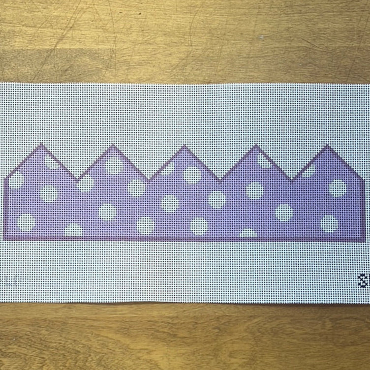 Birthday Crown-Lavender Dots