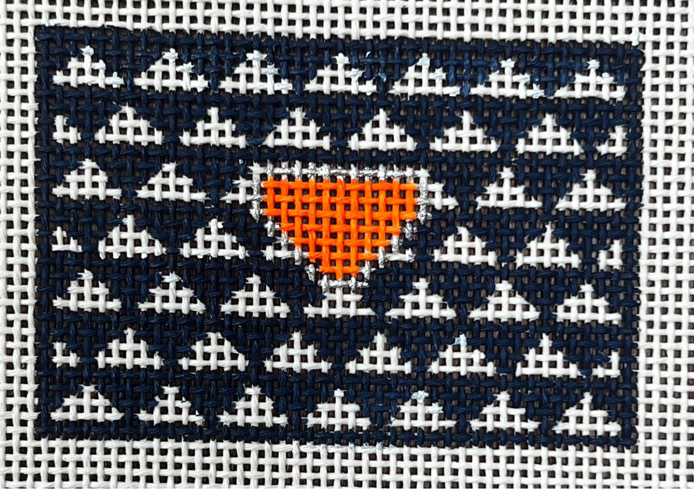 Triangle Luggage Tag-Navy