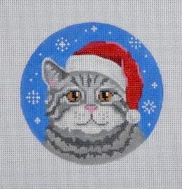 Gray Tabby Santa