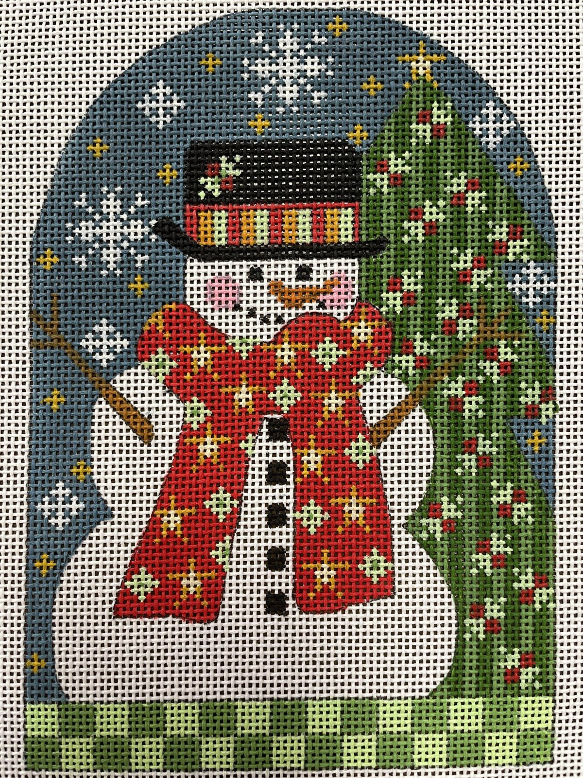 Snowman with Red Scarf