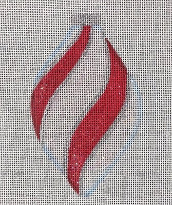 Peppermint Oblong Ornament