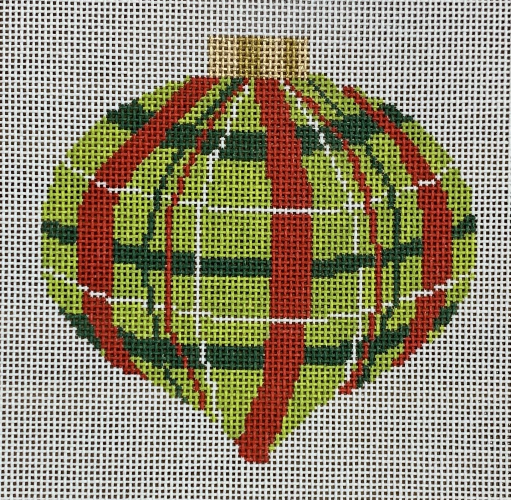 Red & Green Plaid Ornament