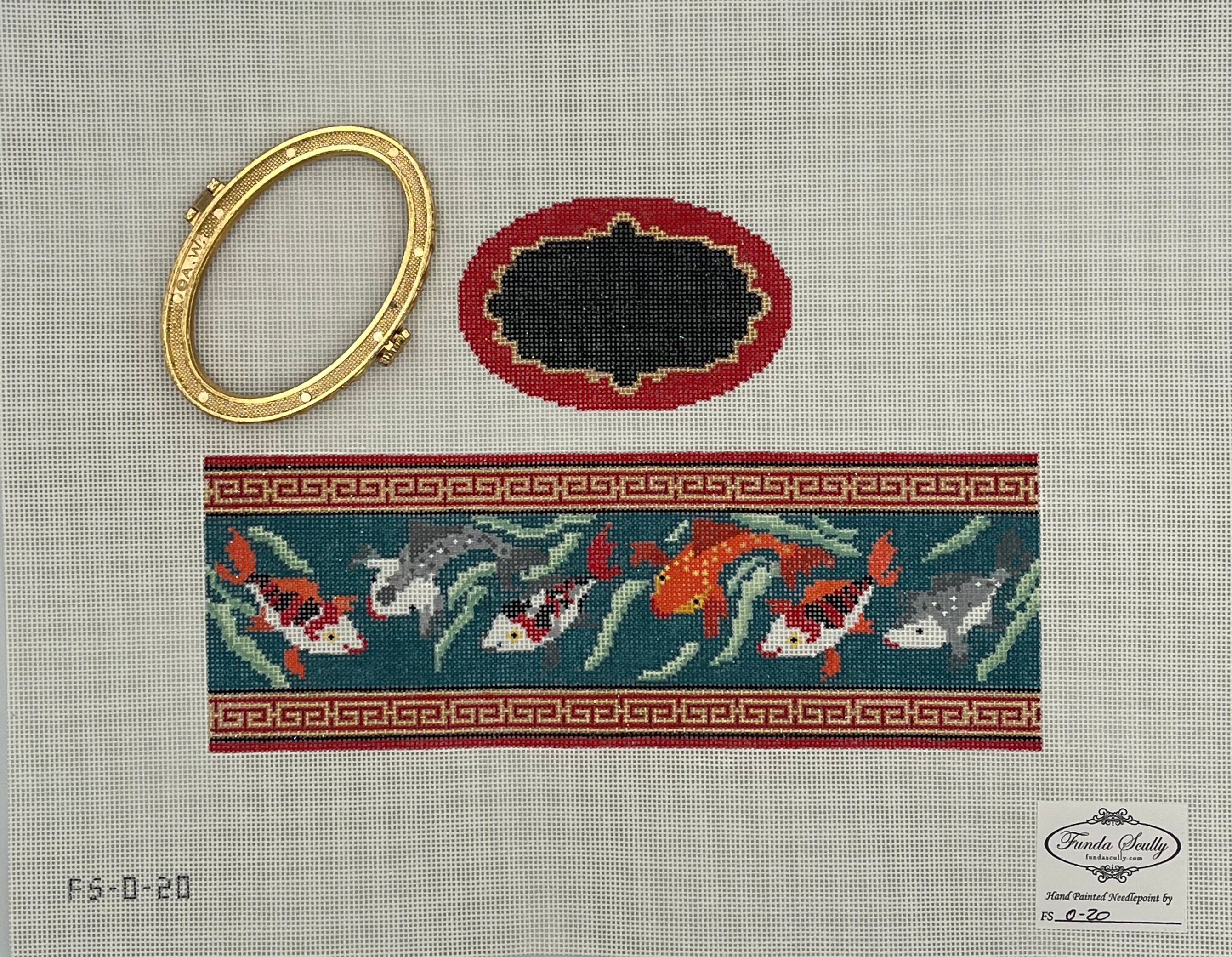 Koi Fish Oval Hinged Box