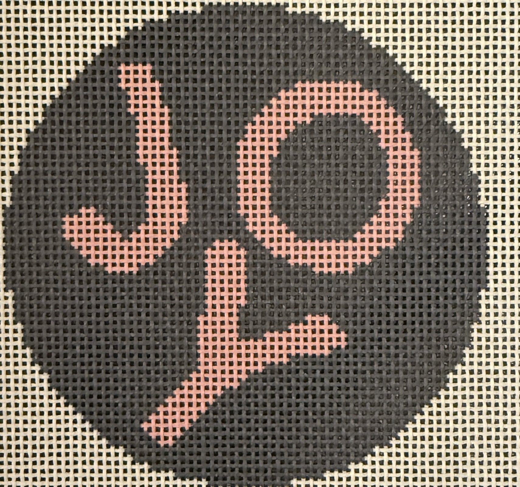 Joy Round Printed Canvas