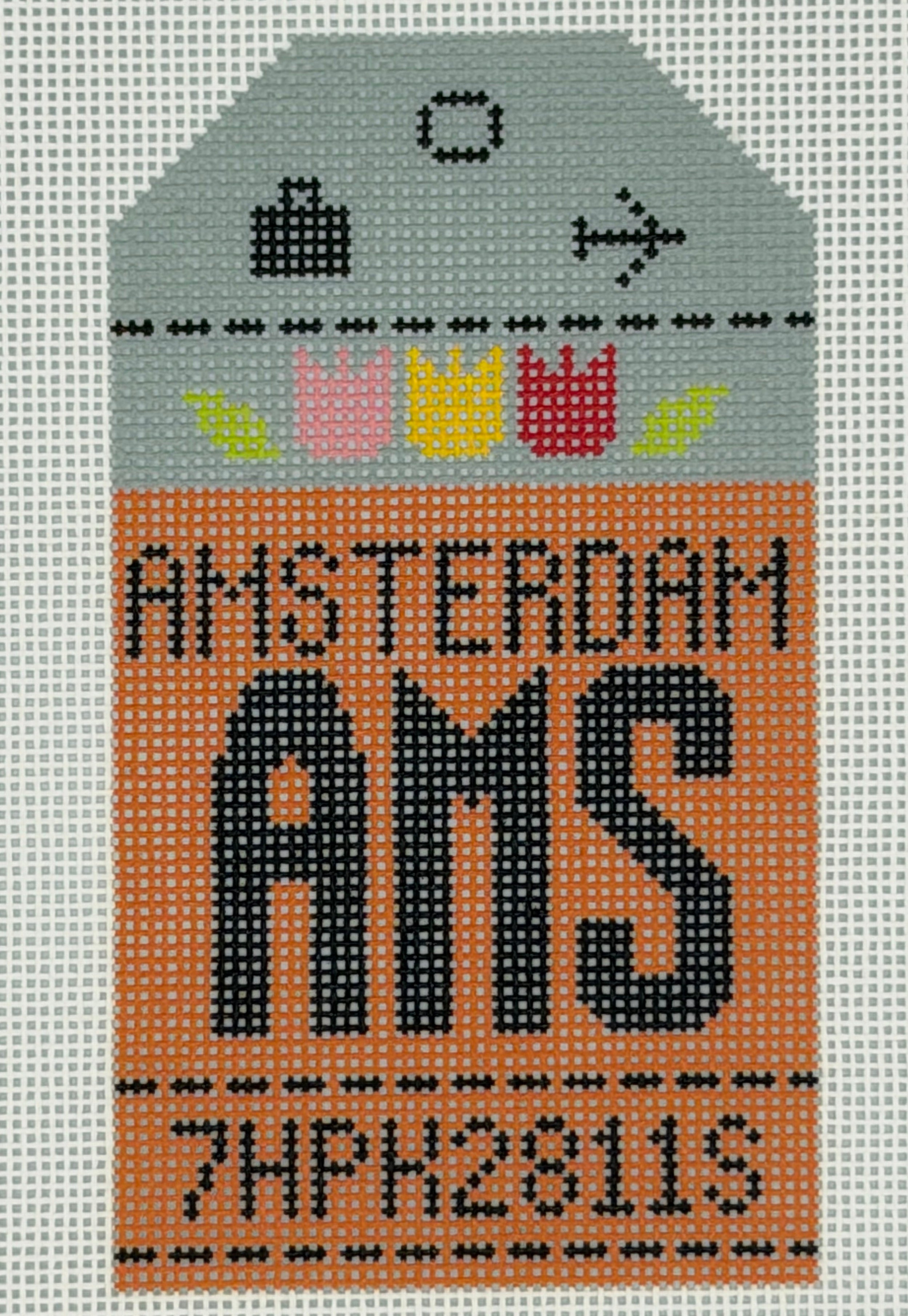 Amsterdam Retro Travel Tag