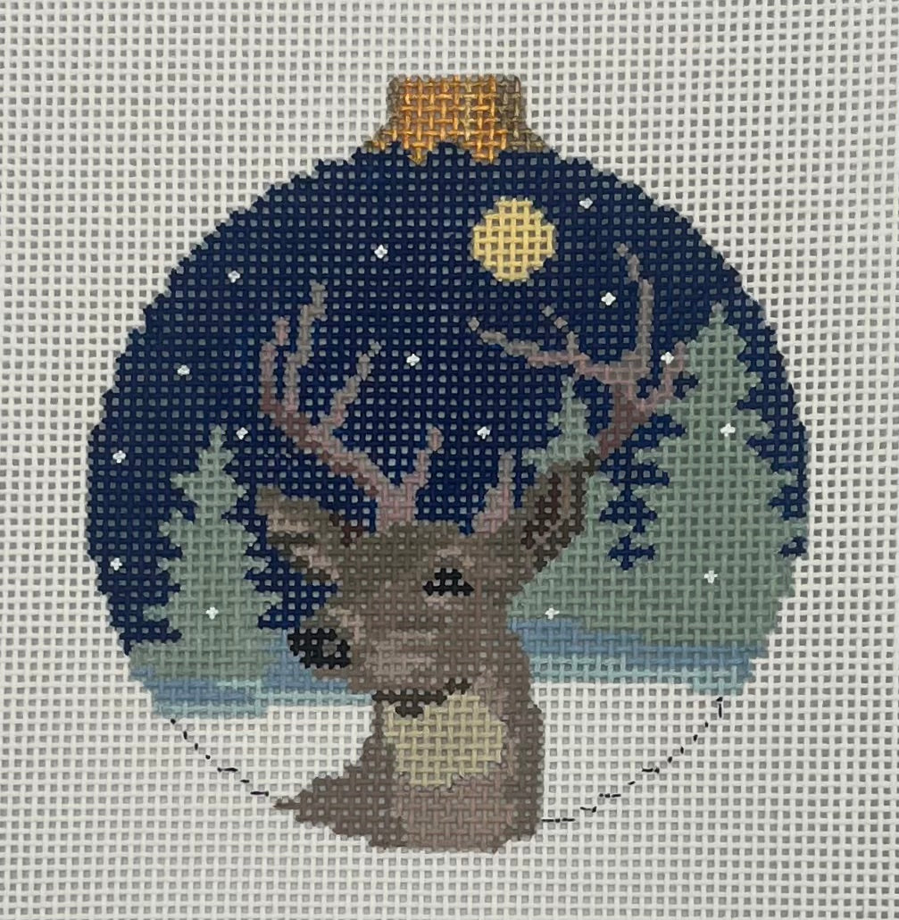 Moonlit Stag Ornament
