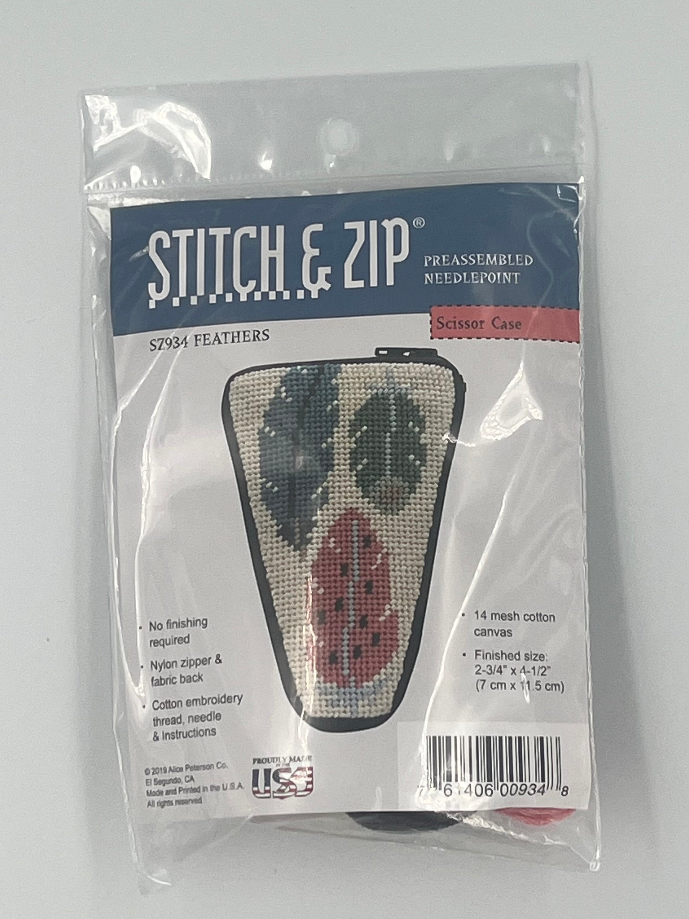 Stitch & Zip - Feathers Scissor Case