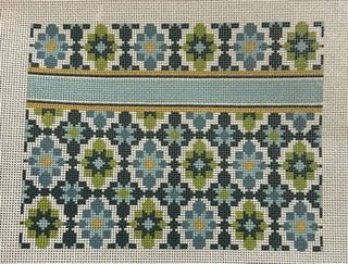 Portuguese Tiles Clutch - turquoise