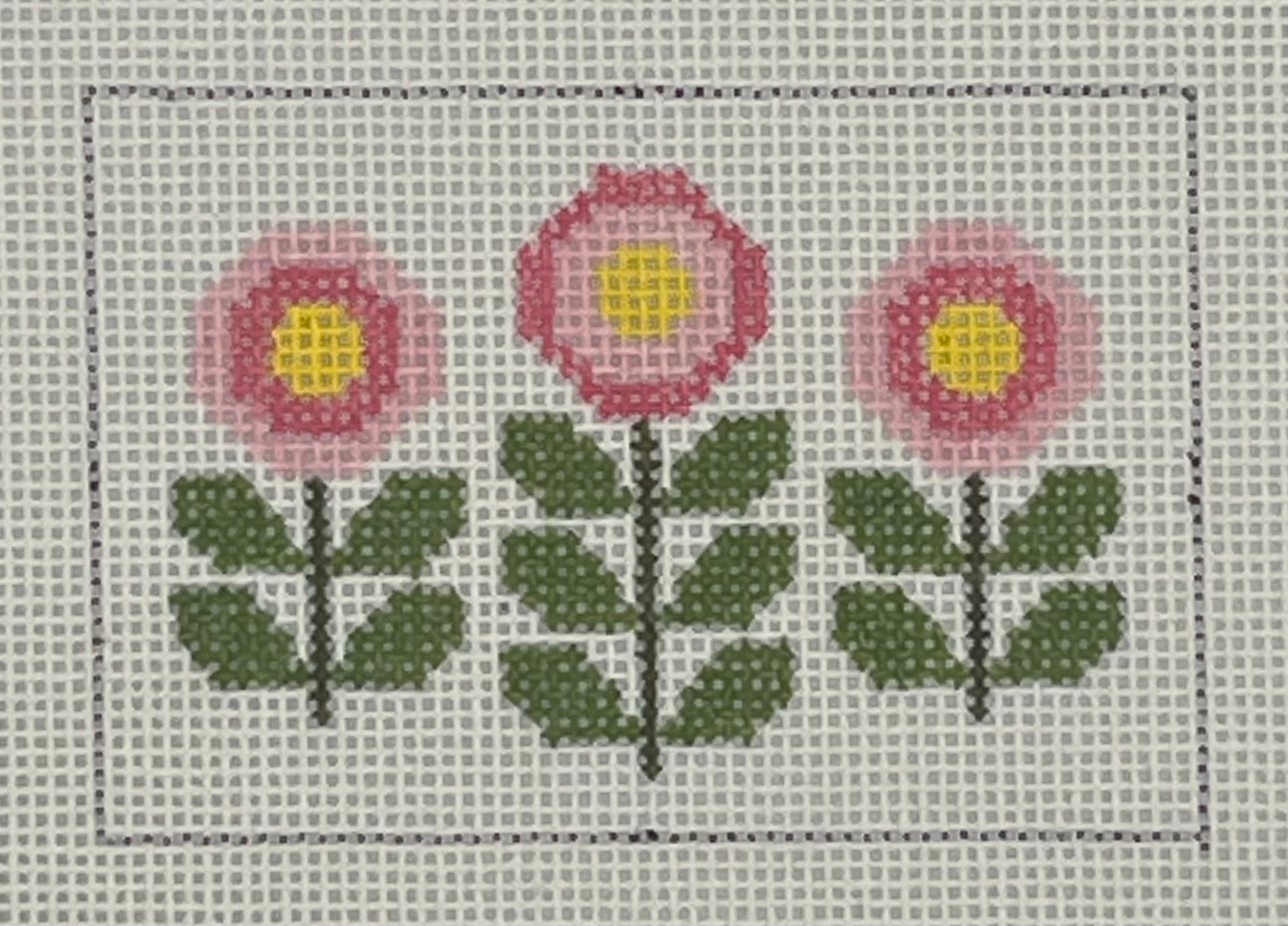 Three Blooms - Pink