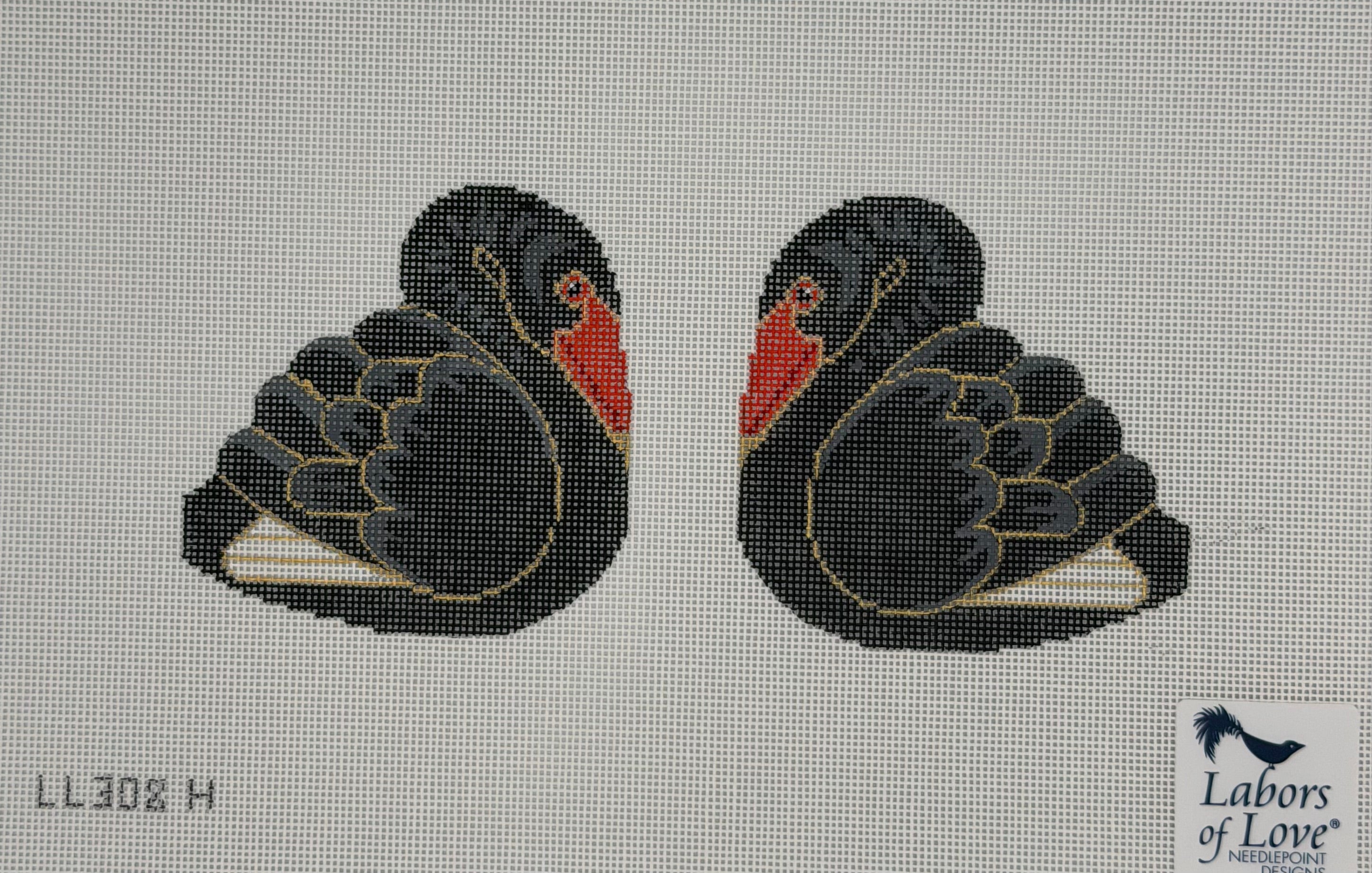 3D Clip-on Bird - Black Swan