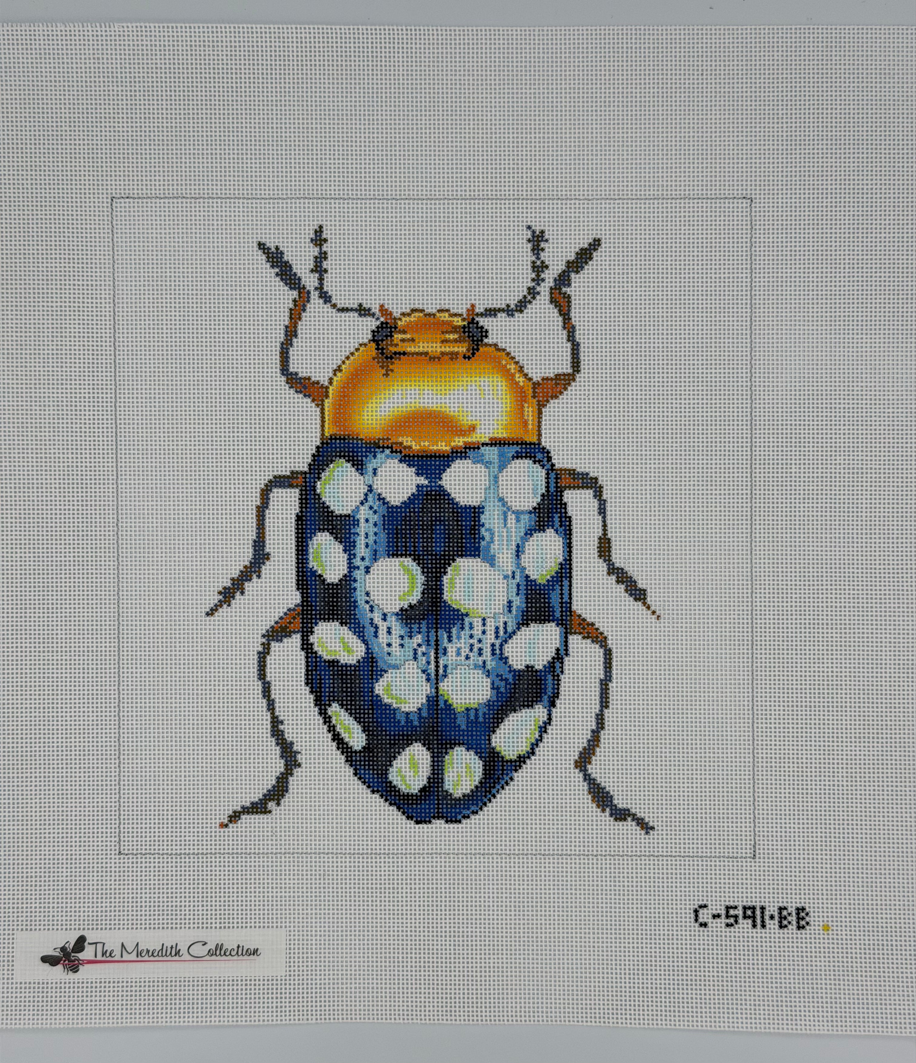 Little Bugs - Blue w/ White Dots