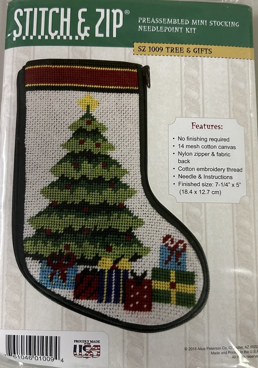 Stitch & Zip Mini Sock Christmas Tree