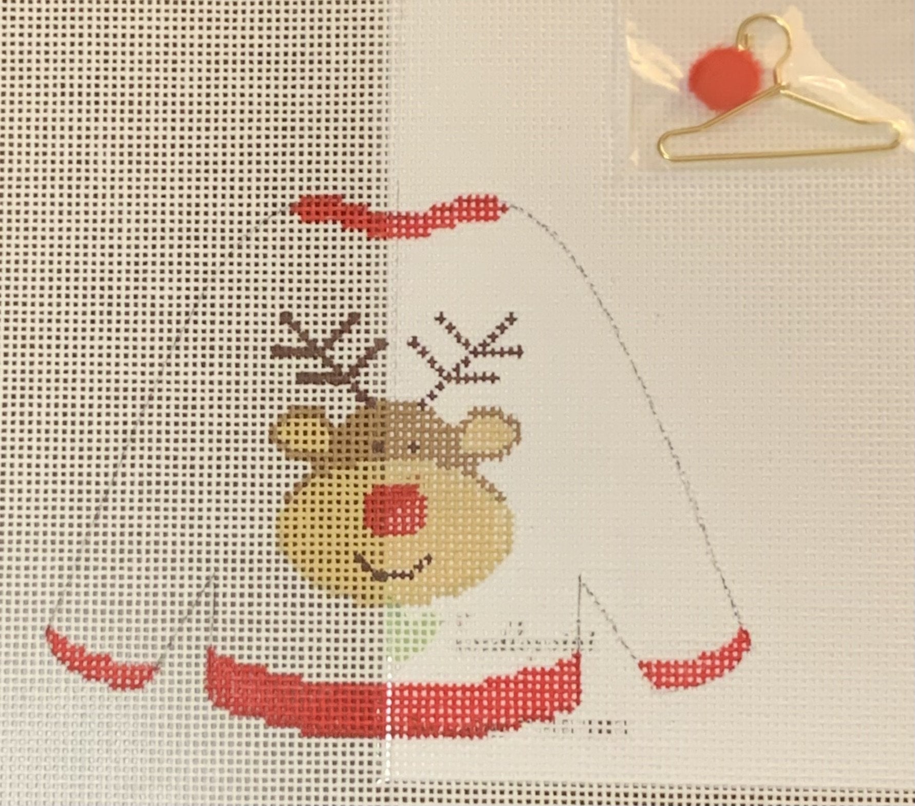 Sweater - Reindeer w/ Stitch Guide & Hanger & Nose