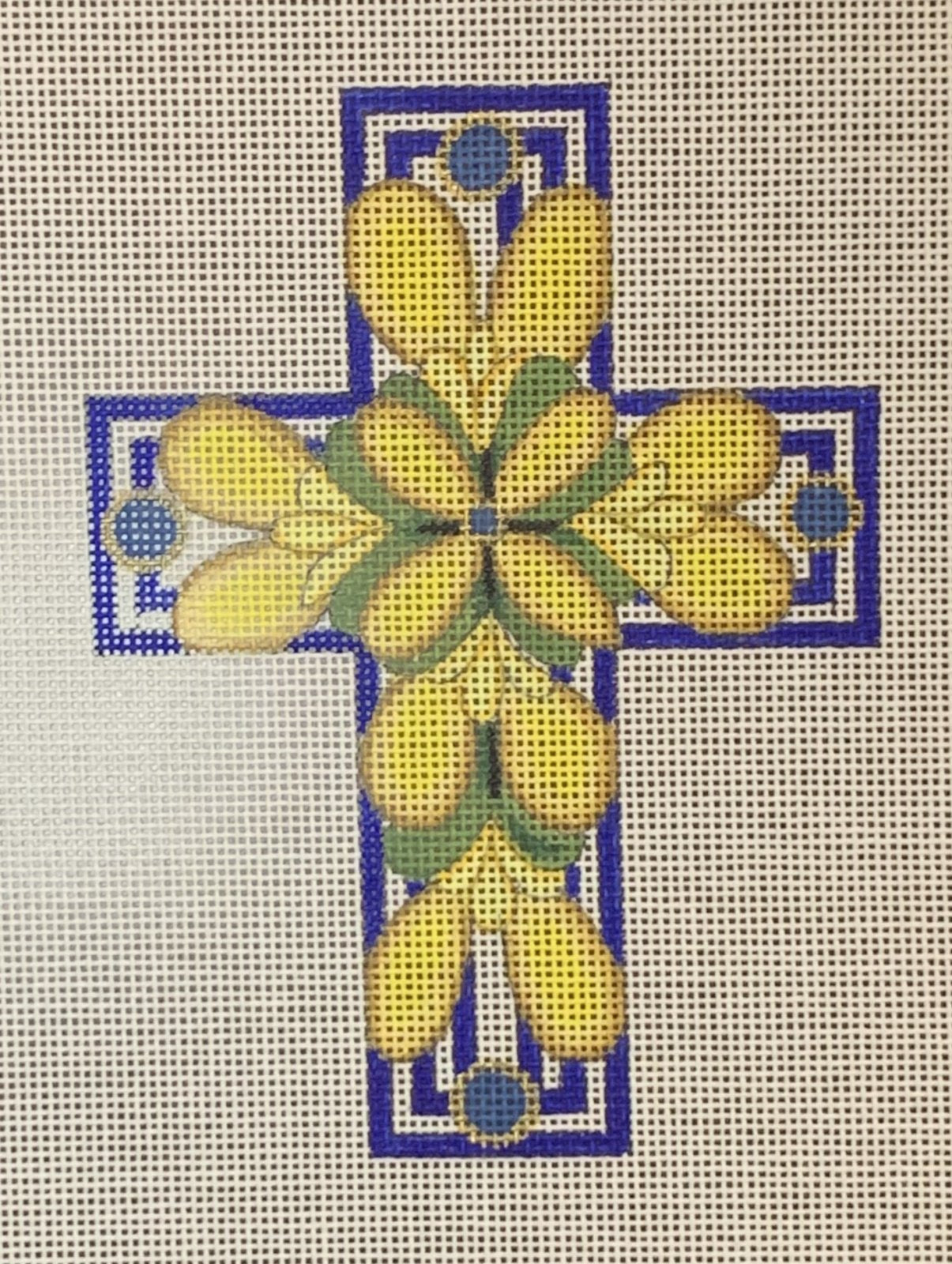 Yellow Flora Cross