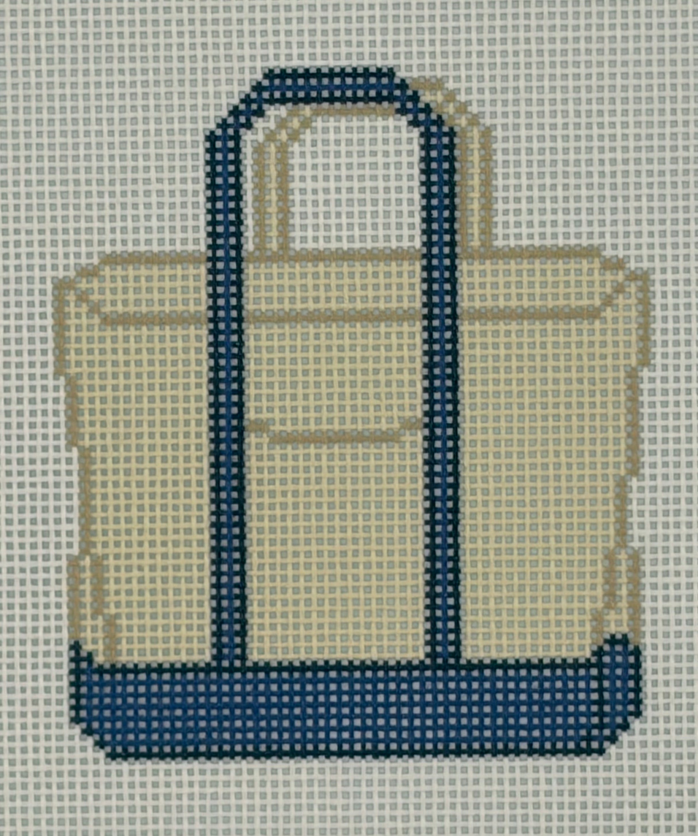 Plain Colored Tote - Navy