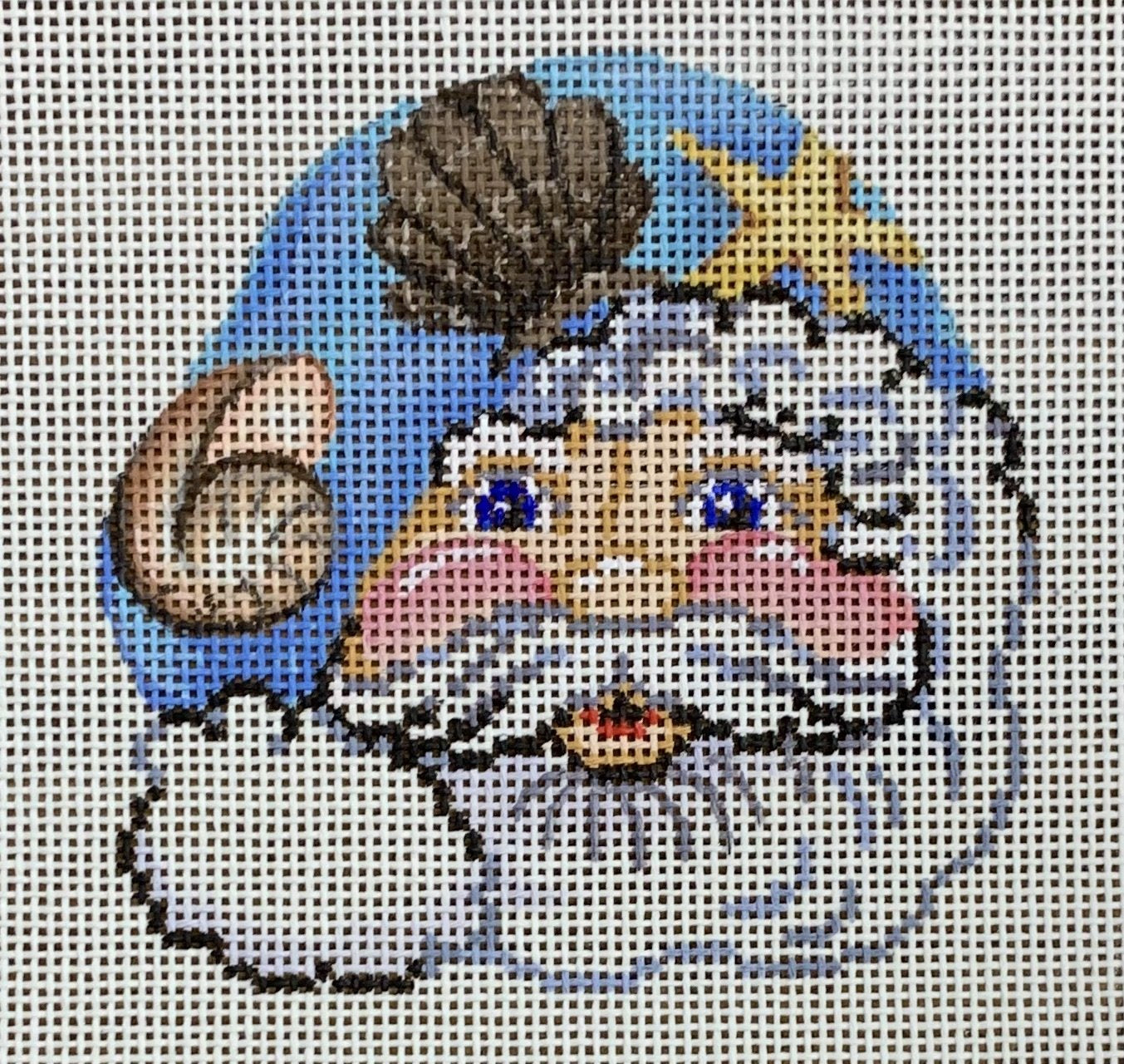Santa Face w/ Seashells