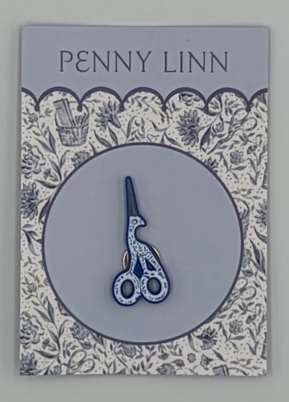 Blue Crane Scissors Needle Minder