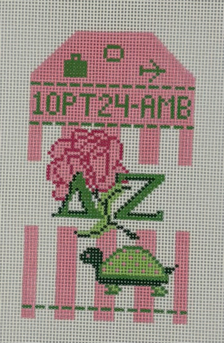 Greek Retro Travel Tag - Delta Zeta