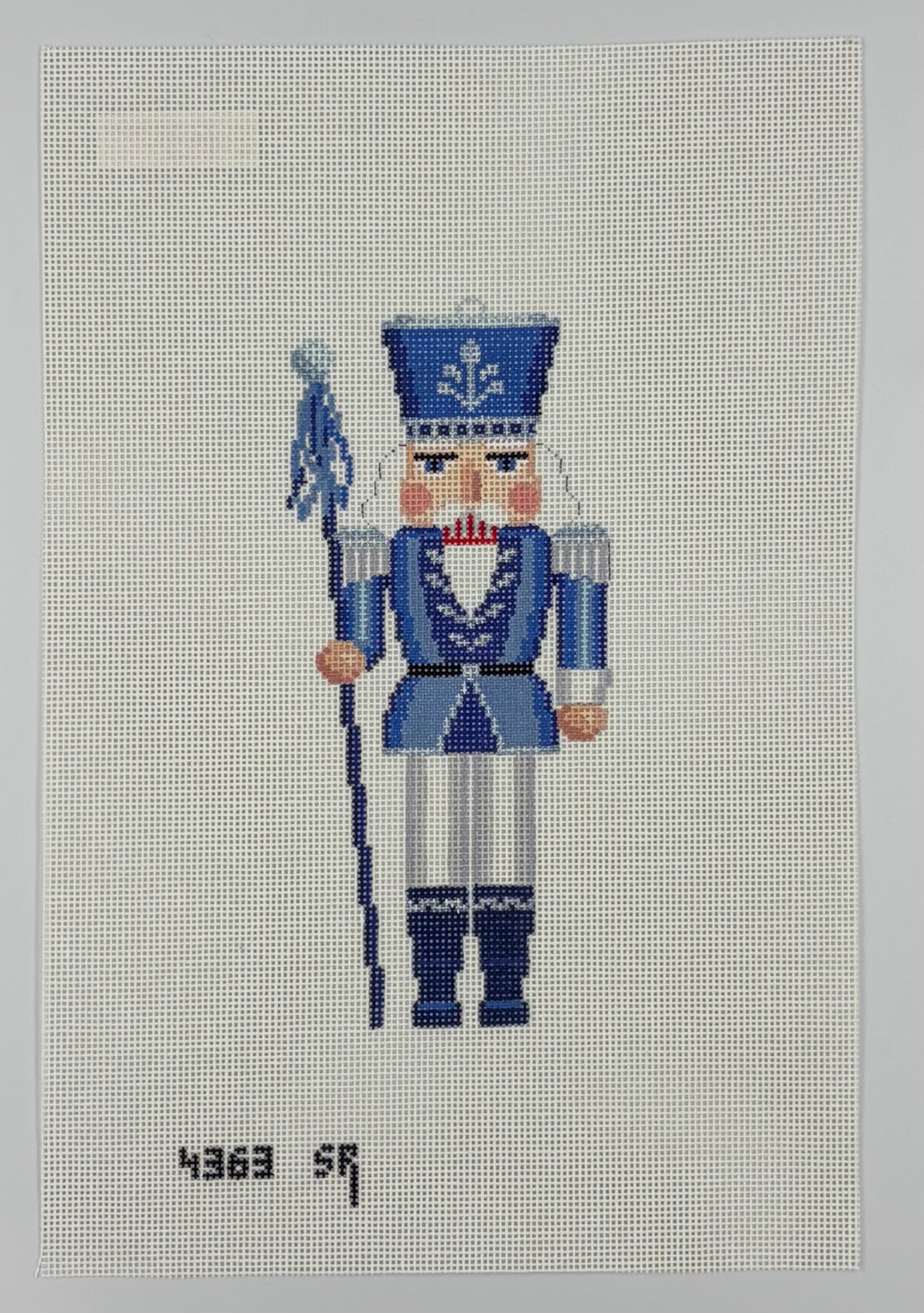 Nutcracker - Blue, White and Silver Guard
