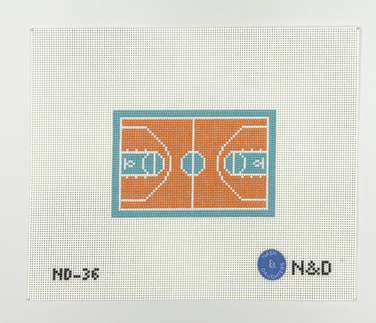 Basketball Court - Orange and Blue