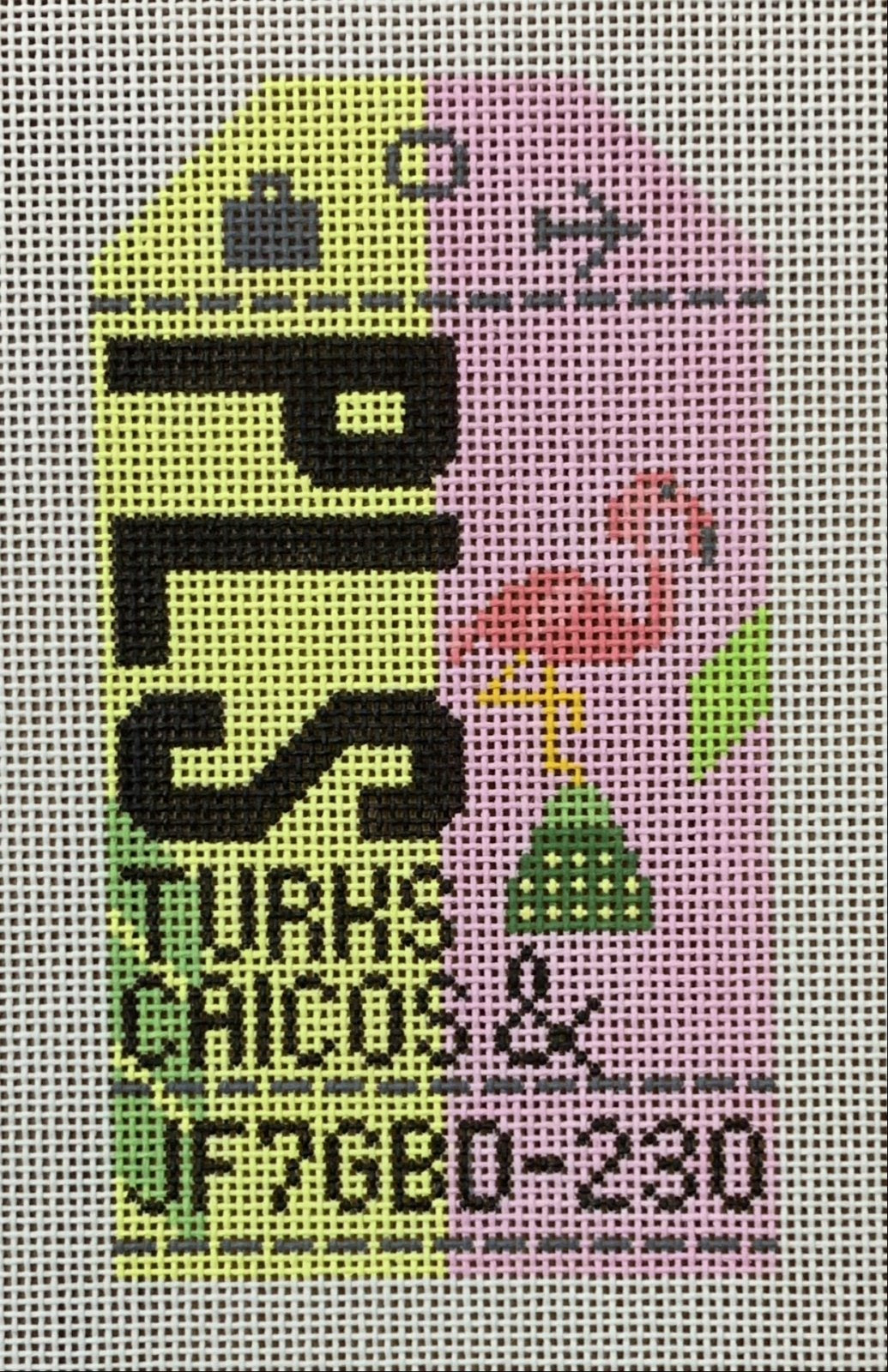 Turks and Caicos Retro Travel Tag
