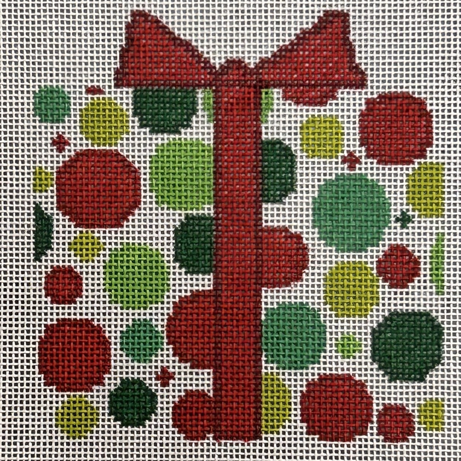Red/Green Polka Dot Present