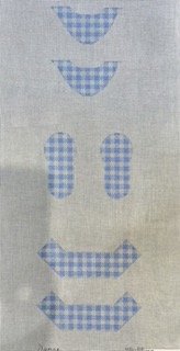 Baby Booties - Blue and White Gingham