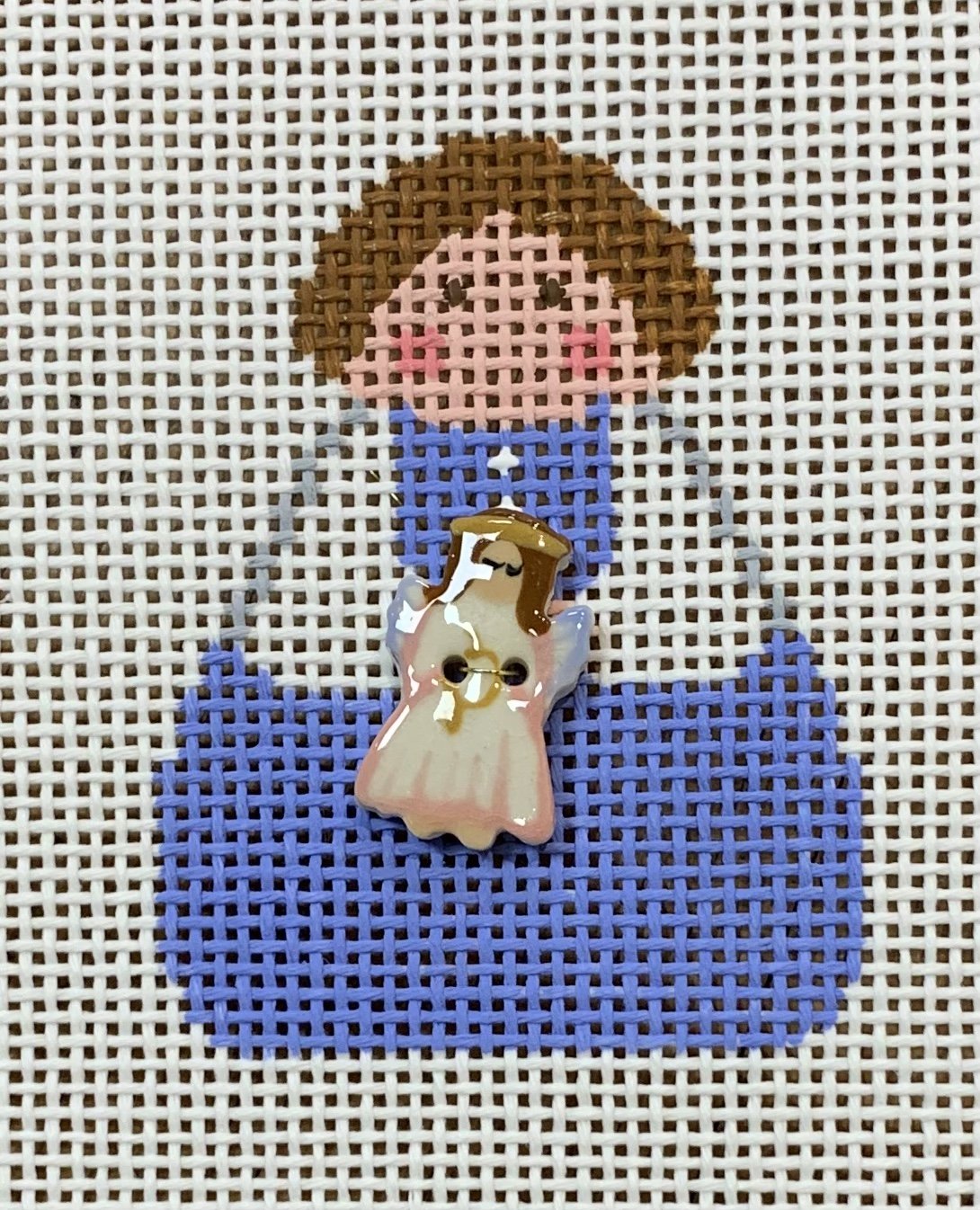 Angel with Angel Button