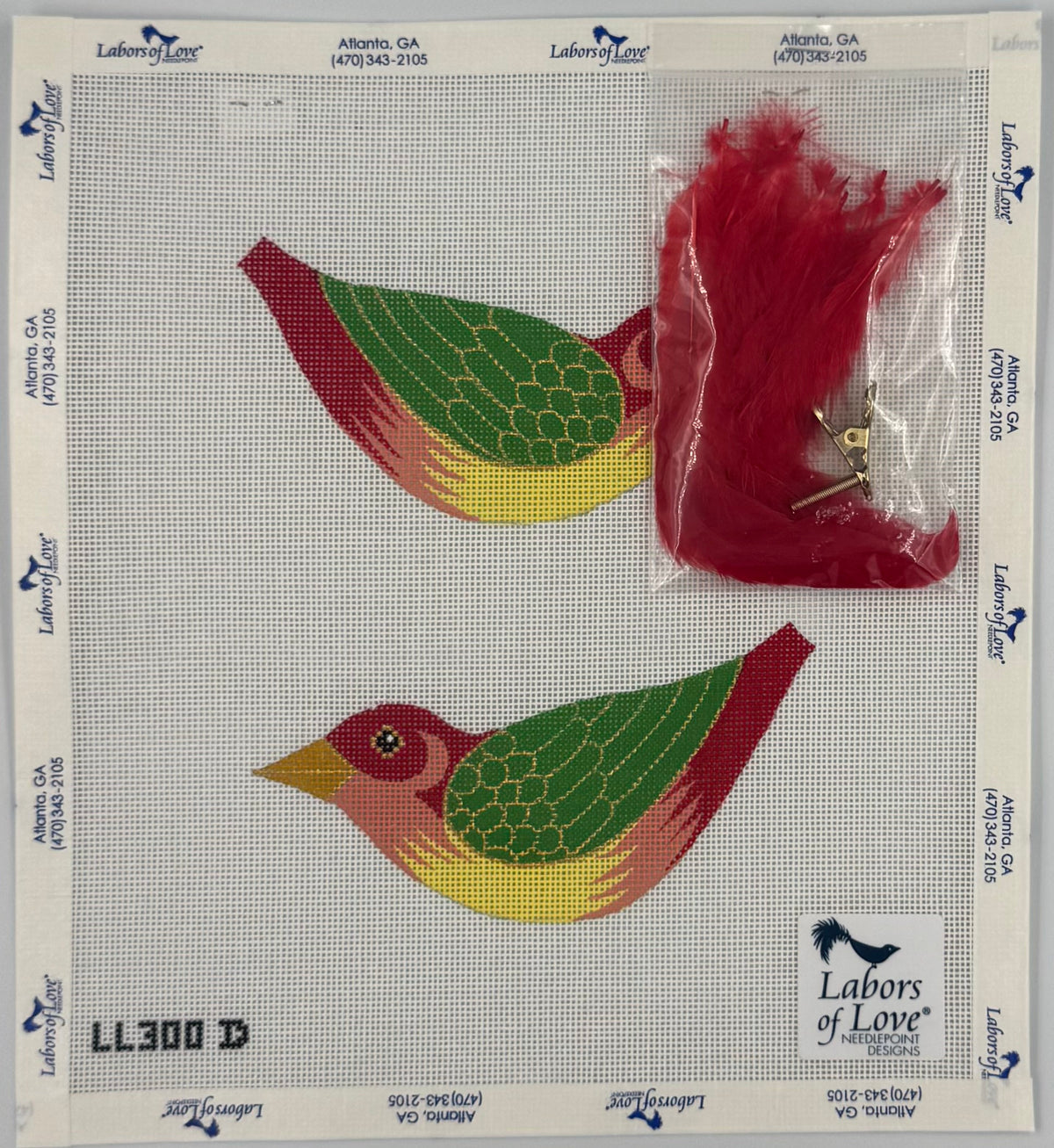 3D Clip-on Bird - Christmas Bird