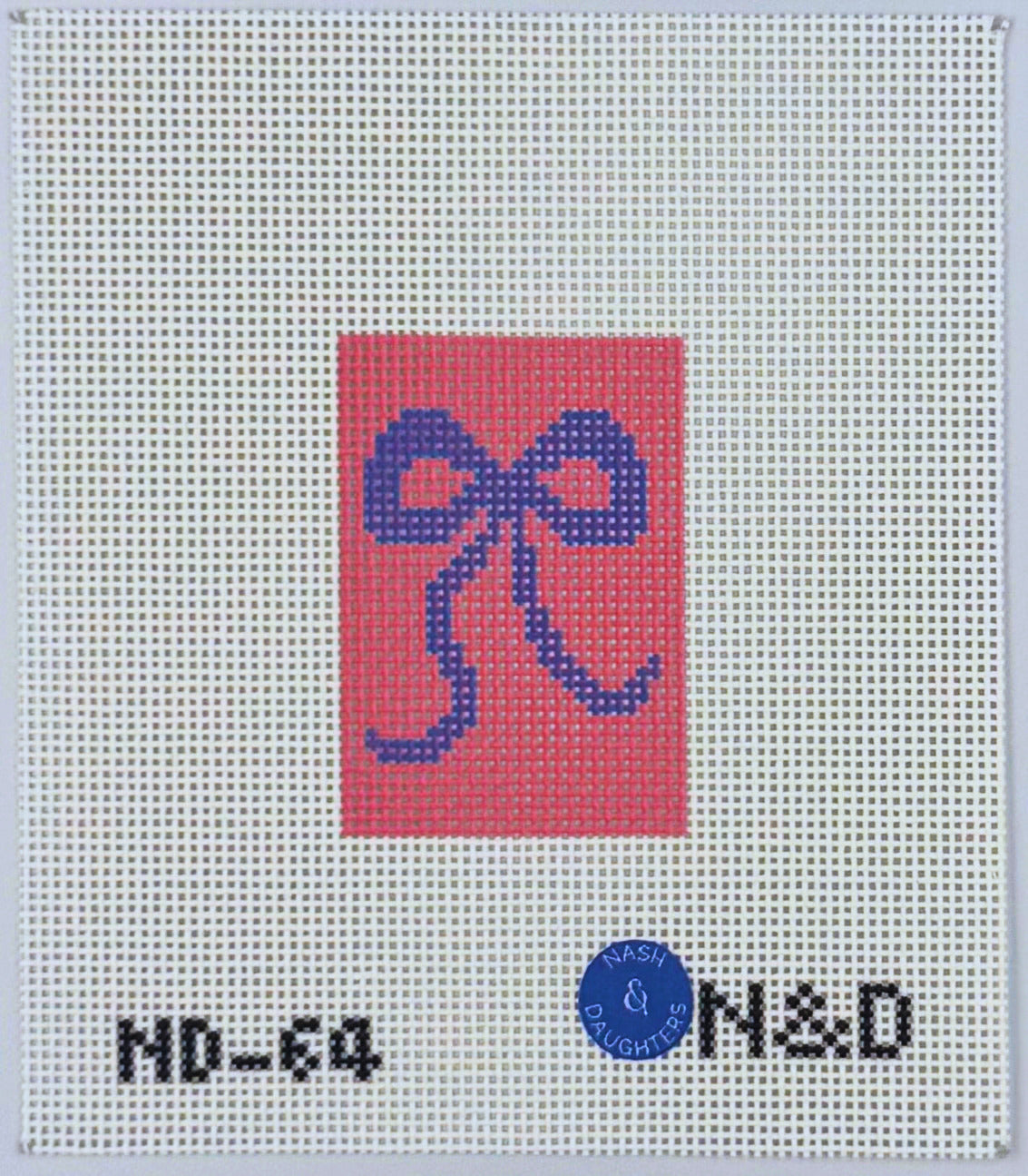 Pink and Purple Bow Luggage Tag