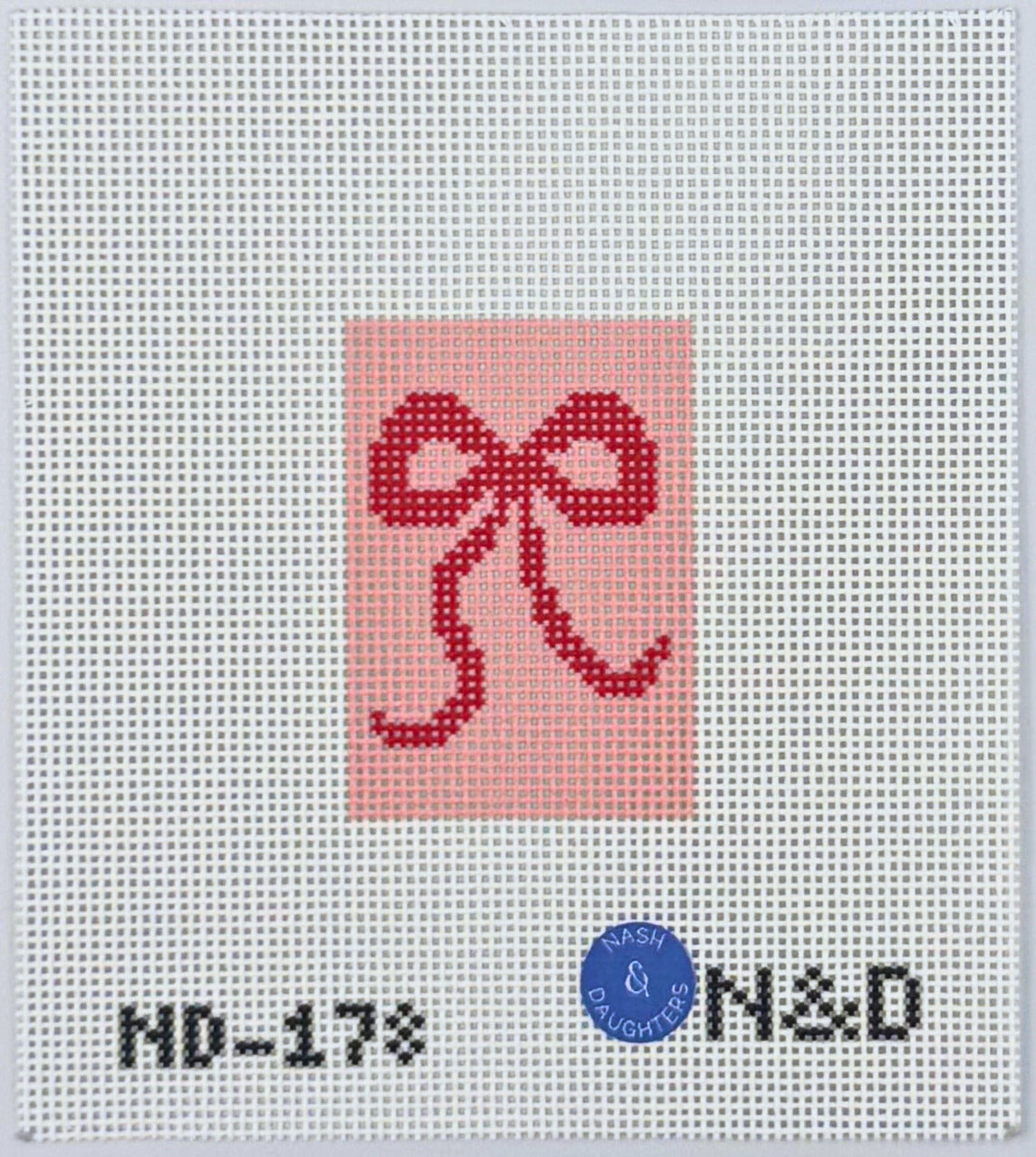 Pink and Red Bow Luggage Tag