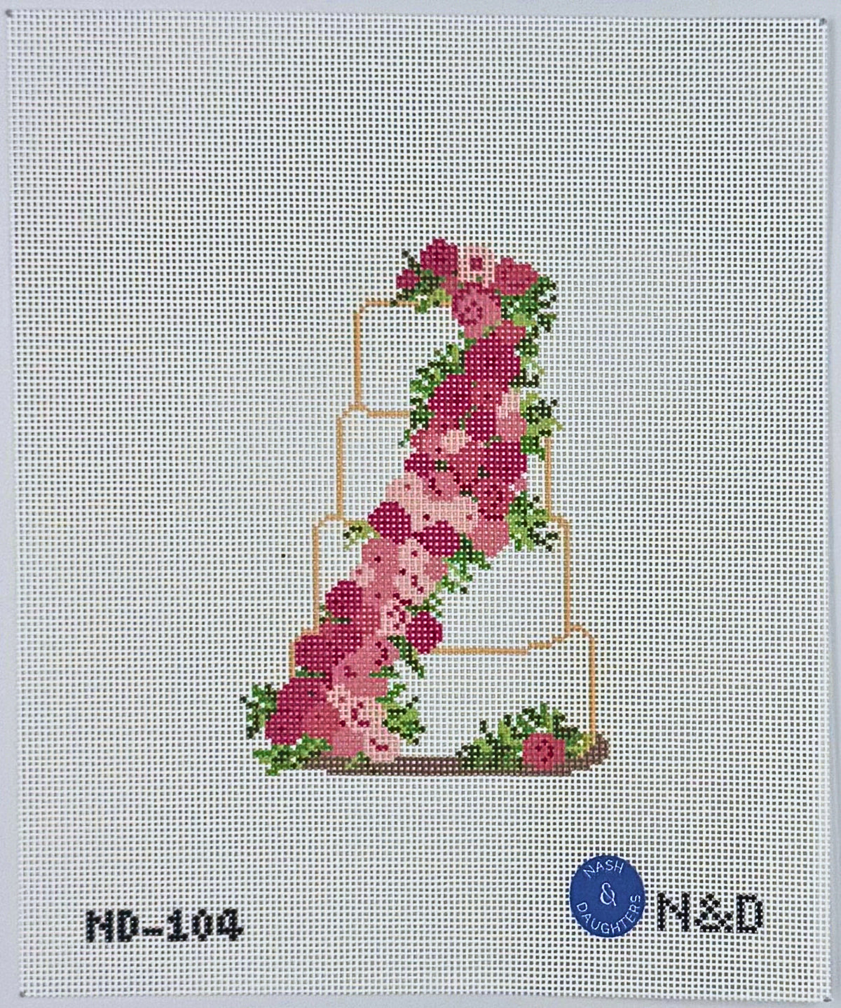 Wedding Cake - Pink Flowers