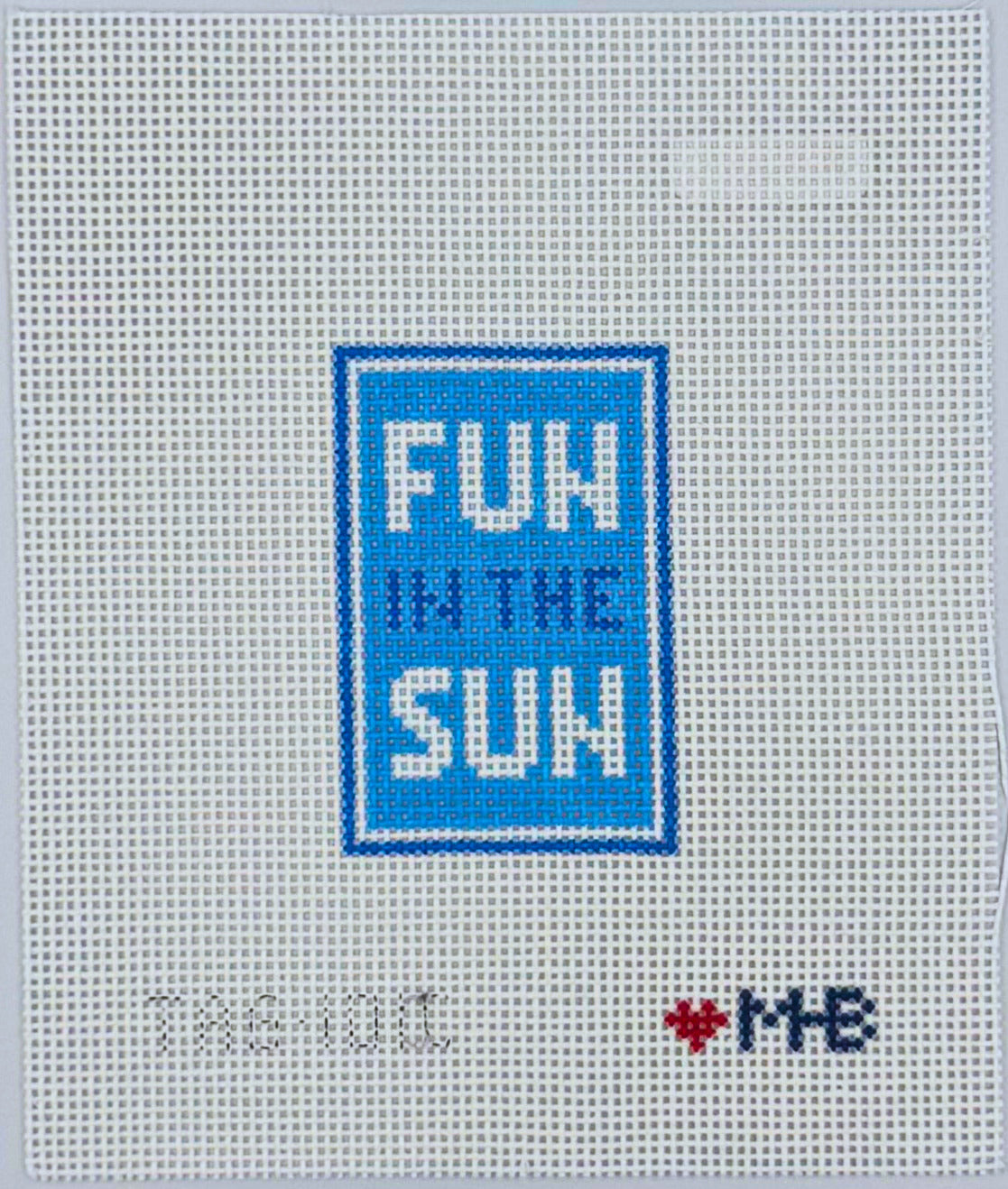 Fun in the Sun Bag Tag - Greek Blues