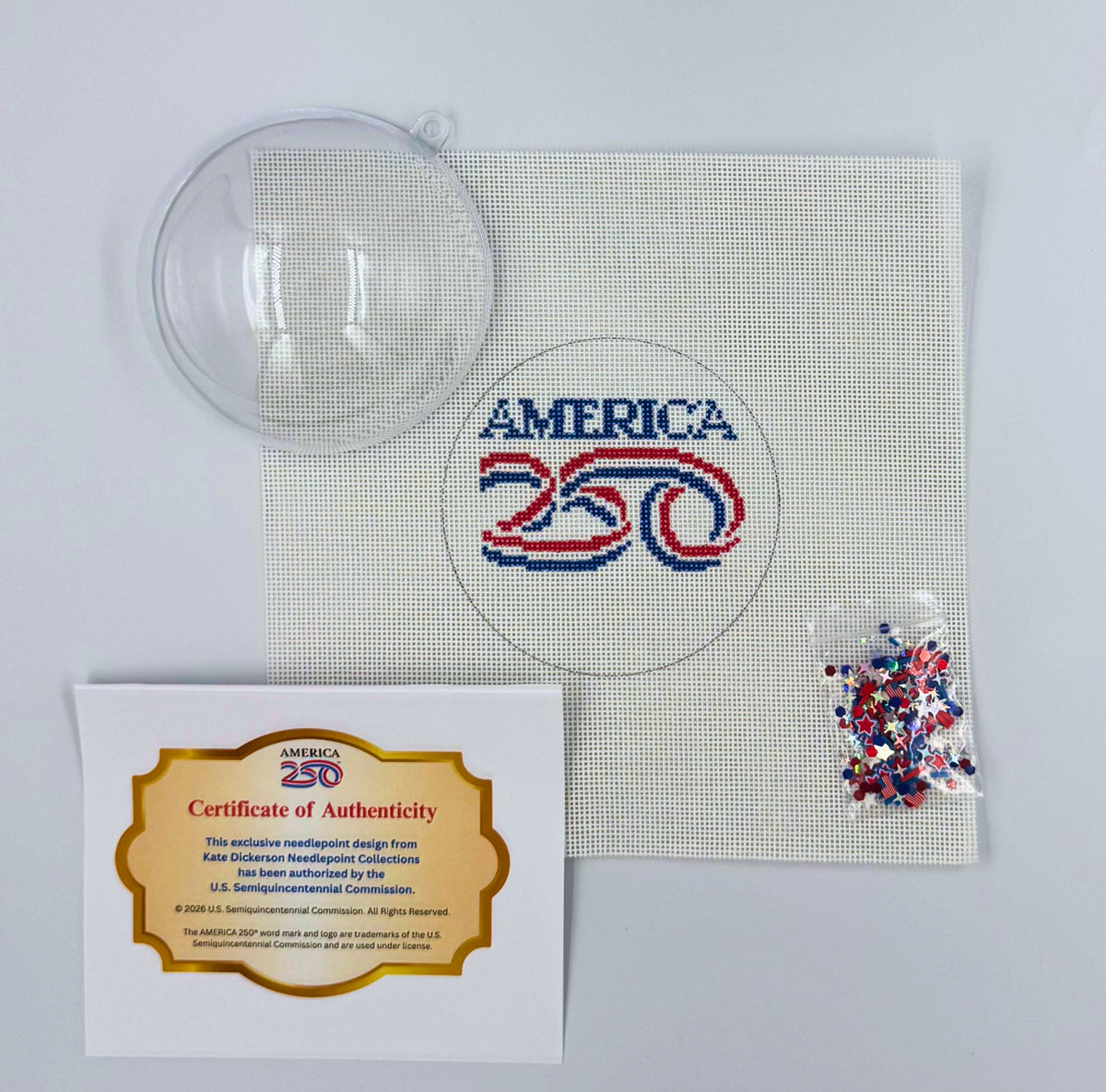 America 250 Certified Dome Ornament