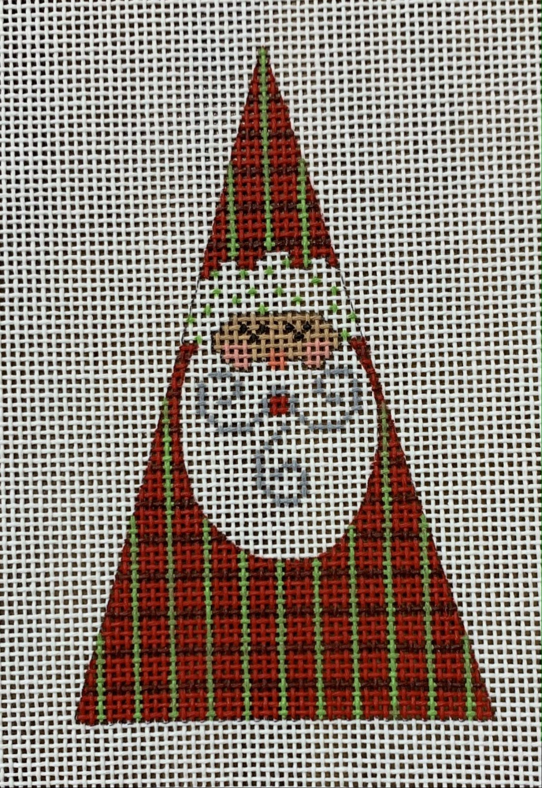 Red & Green Stripes Santa Triangle