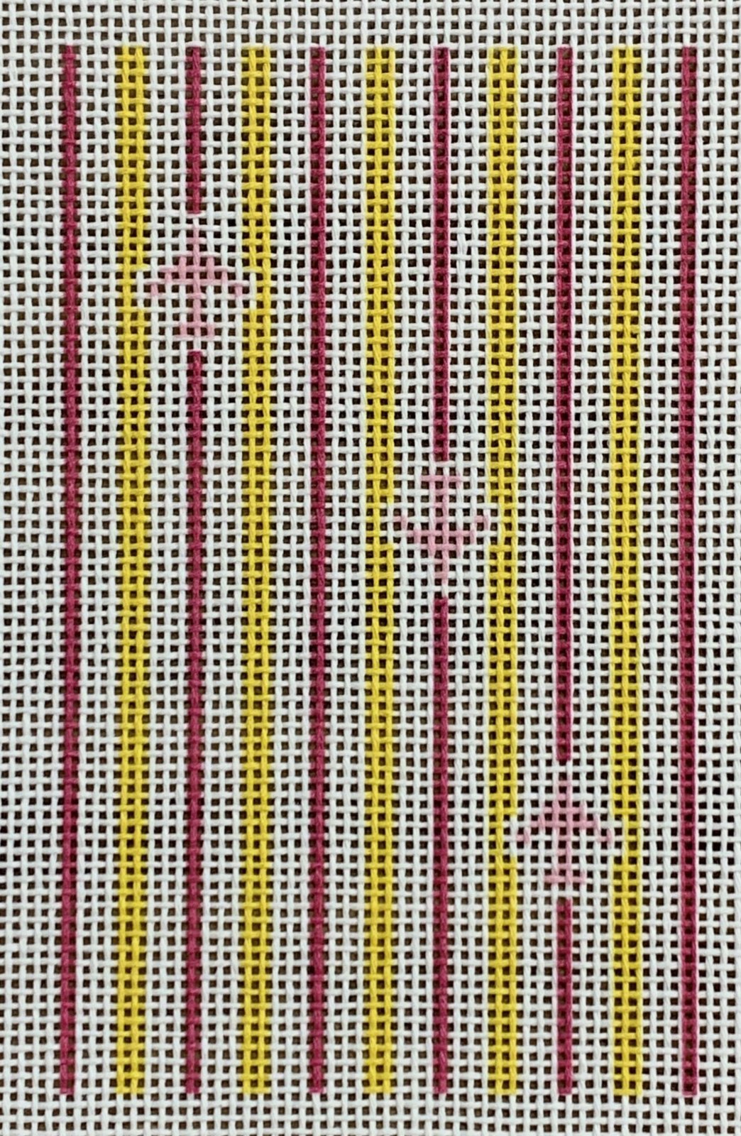 Airplane Stripe Yellow/Pink Passport Cover Insert