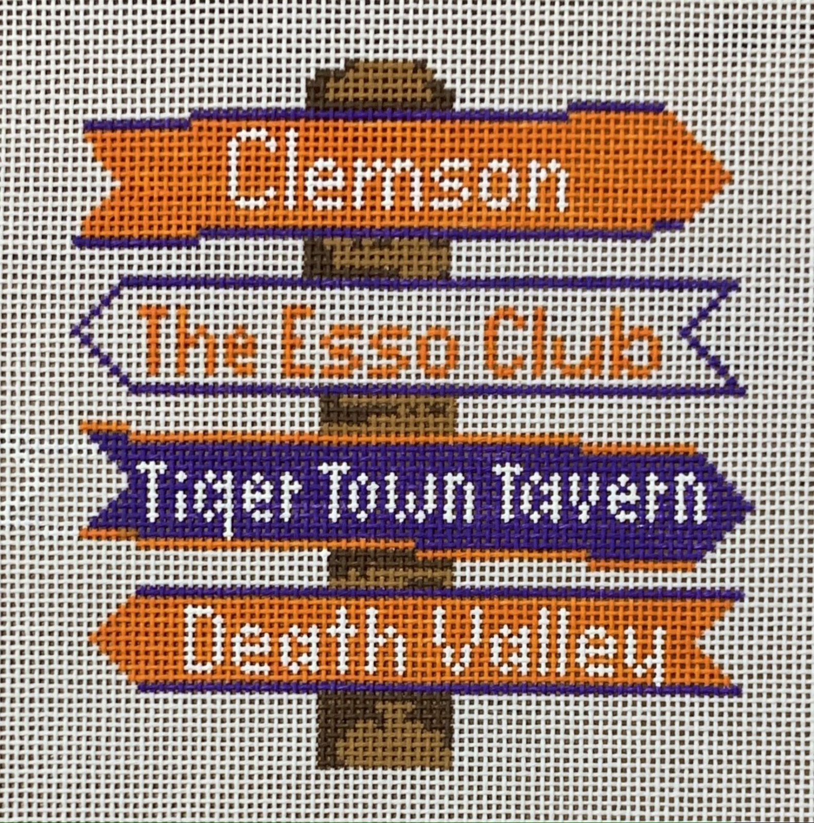 Clemson College Icon Destination Sign