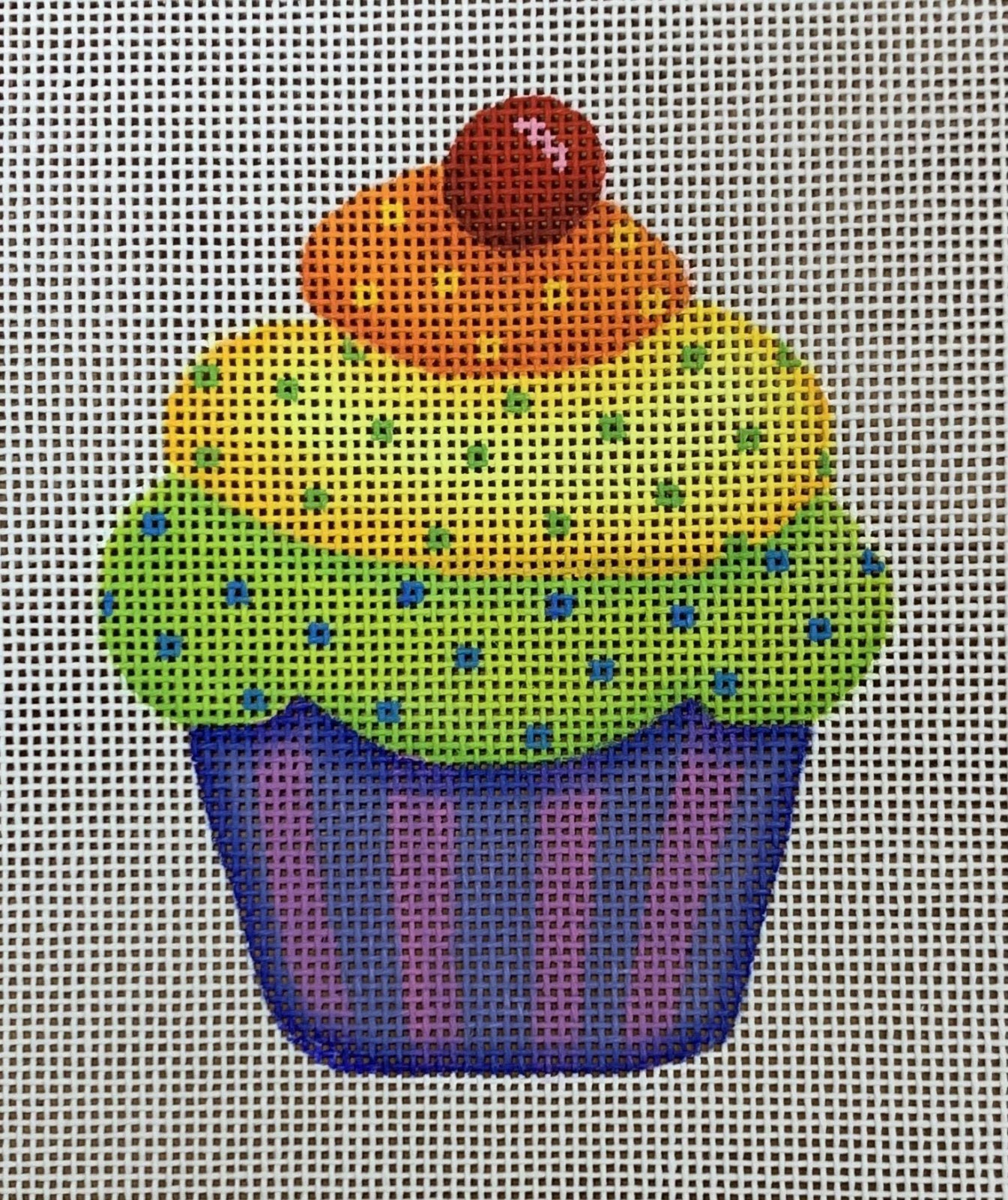 Mini Sweet Treat - Rainbow Cupcake w/ Cherry
