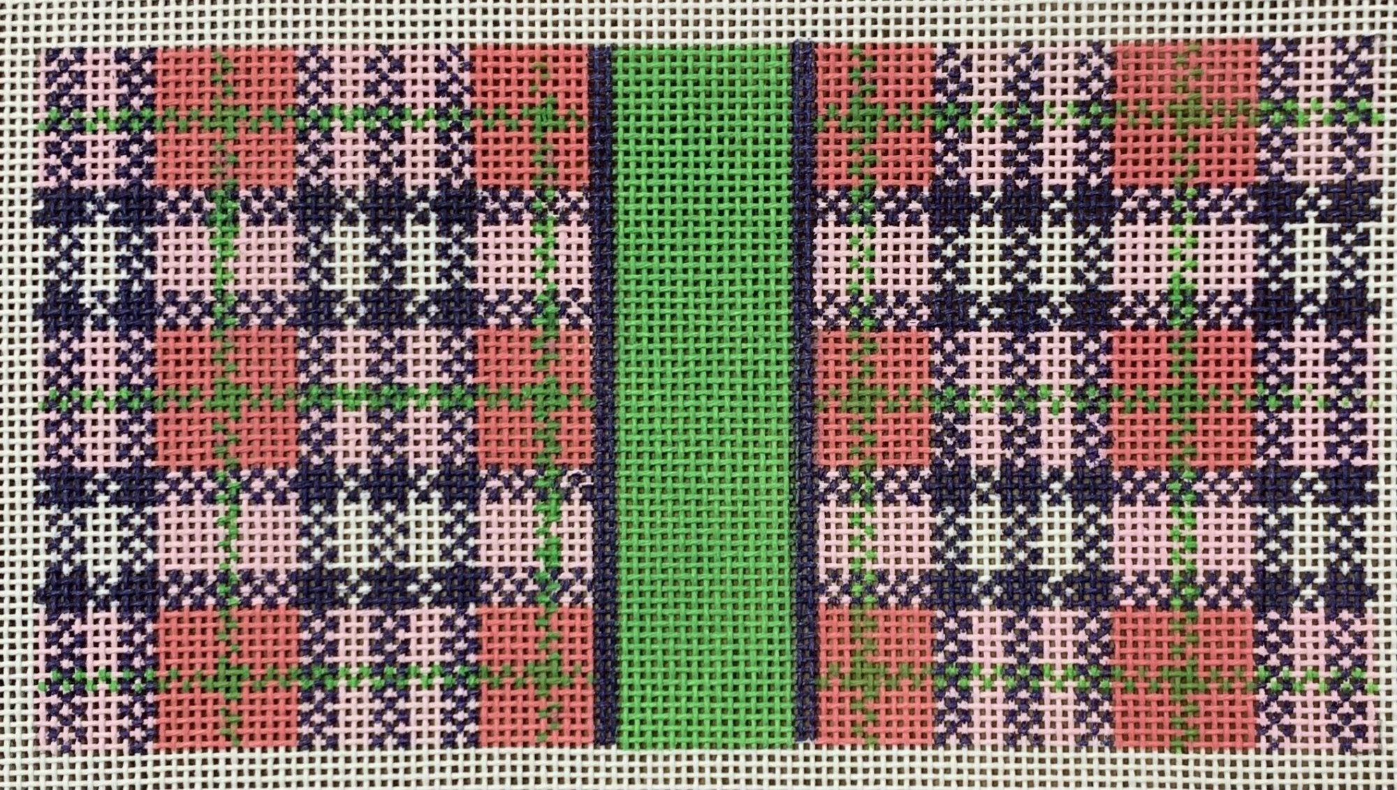 Pink Plaid Insert 6x3