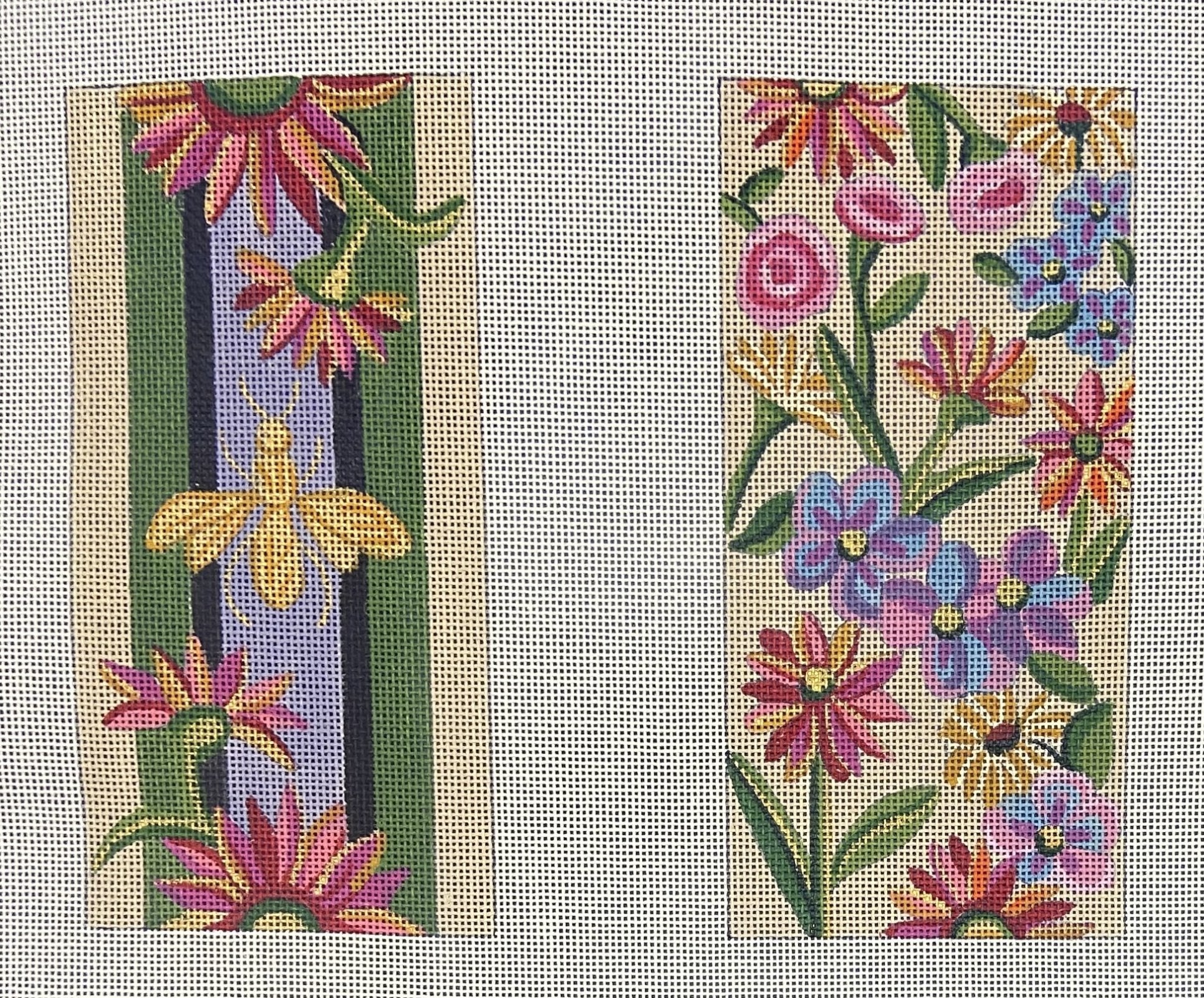 Eyeglass Case - Bee and Flowers