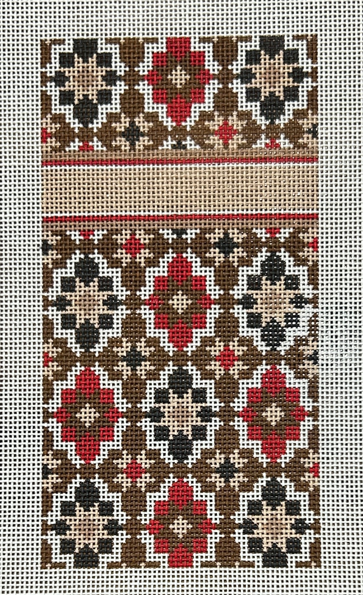 Portugese Tile Brown and Red