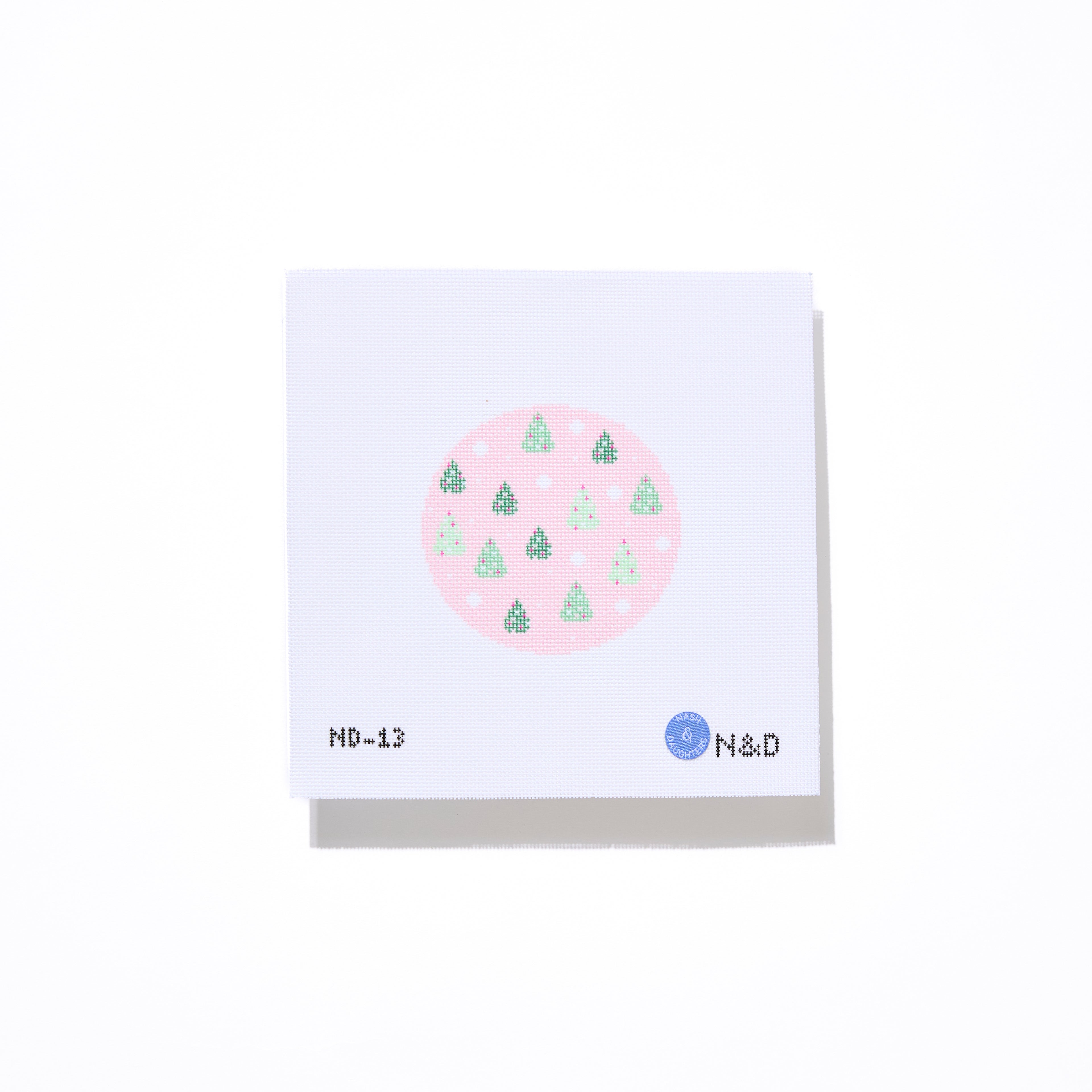 Pink Trees Round Ornament