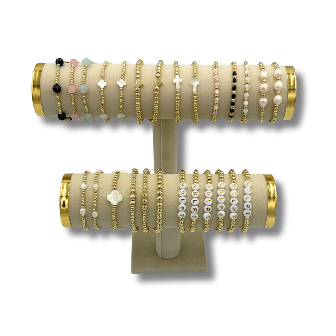 Lottie Lew Gold Bead Bracelets