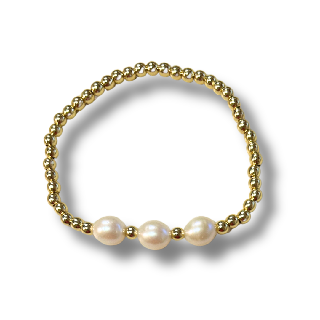 Lottie Lew Gold Bead Bracelets