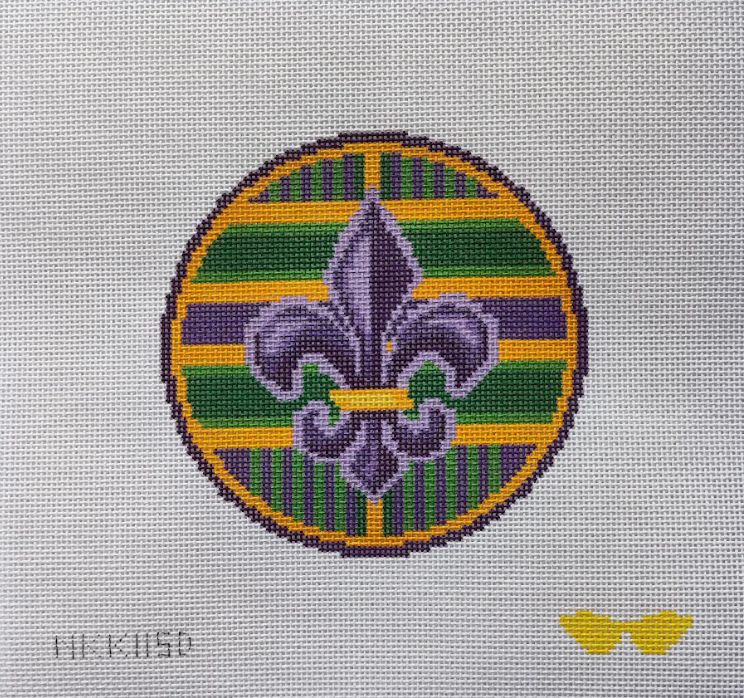 Fleur de Lis Round