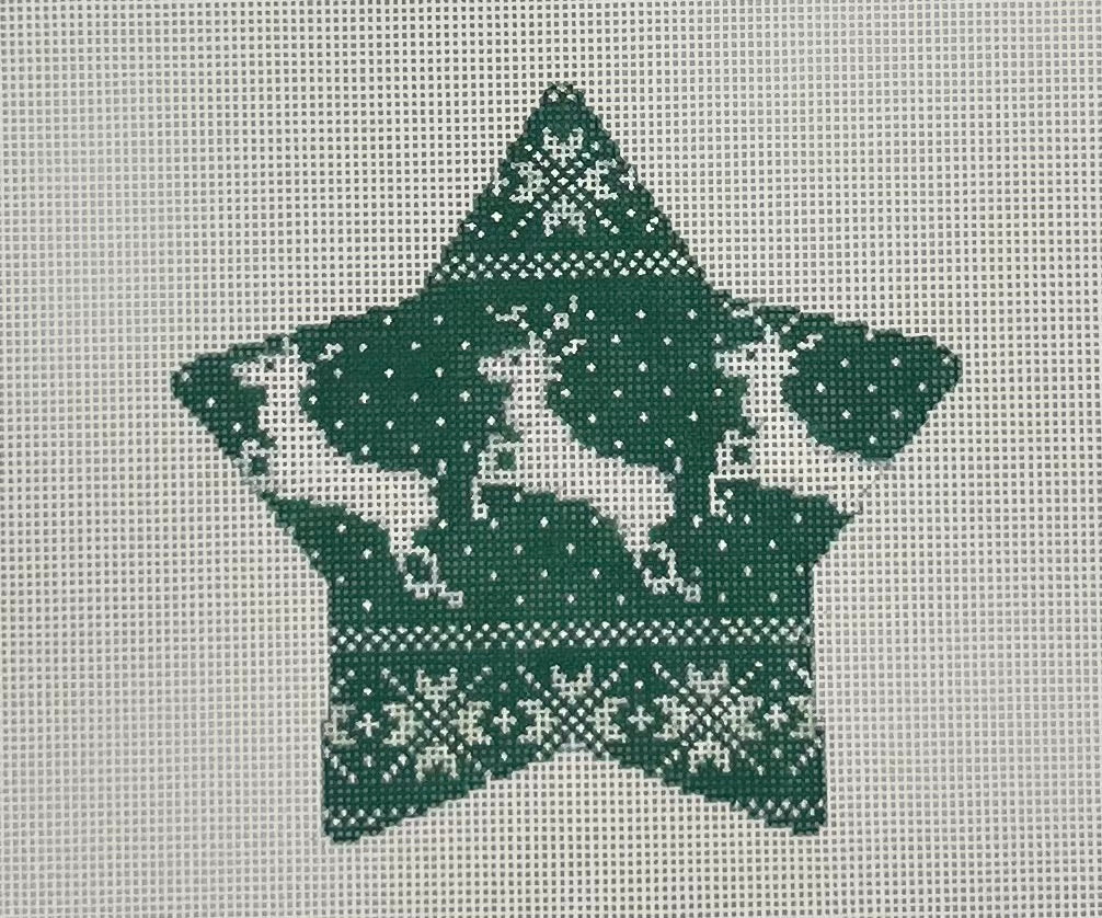 Nordic Reindeer Star Green