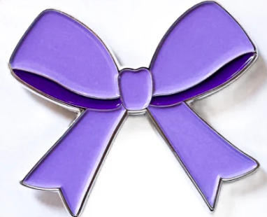 Purple Bow Needle Minder