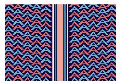 A Clutch - Blue & Coral
