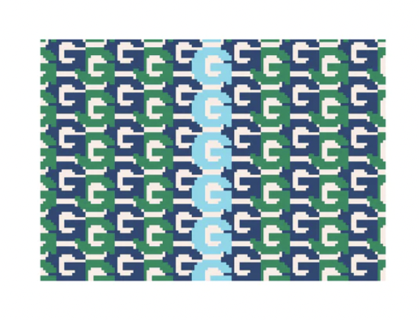 G Clutch - Blue & Green